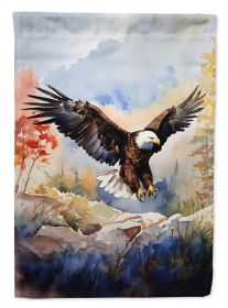 Eagle House Flag Large Porch Sleeve Pole Decorative Outside Yard Banner Artwork Wall Hanging, Polyester, House Size, Multicolor