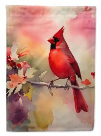 Cardinal House Flag Large Porch Sleeve Pole Decorative Outside Yard Banner Artwork Wall Hanging, Polyester, House Size, Multicolor