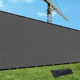 5'X25' Dark Grey HDPE Fence